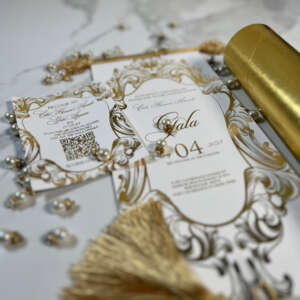 Elite Acrylic Scroll Gold Zayla Designs