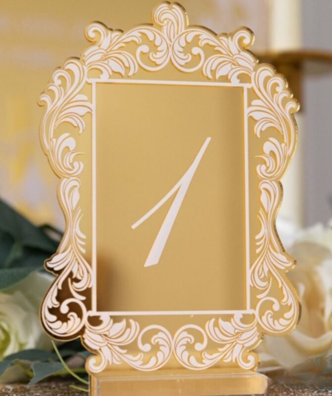 Baroque Table Number