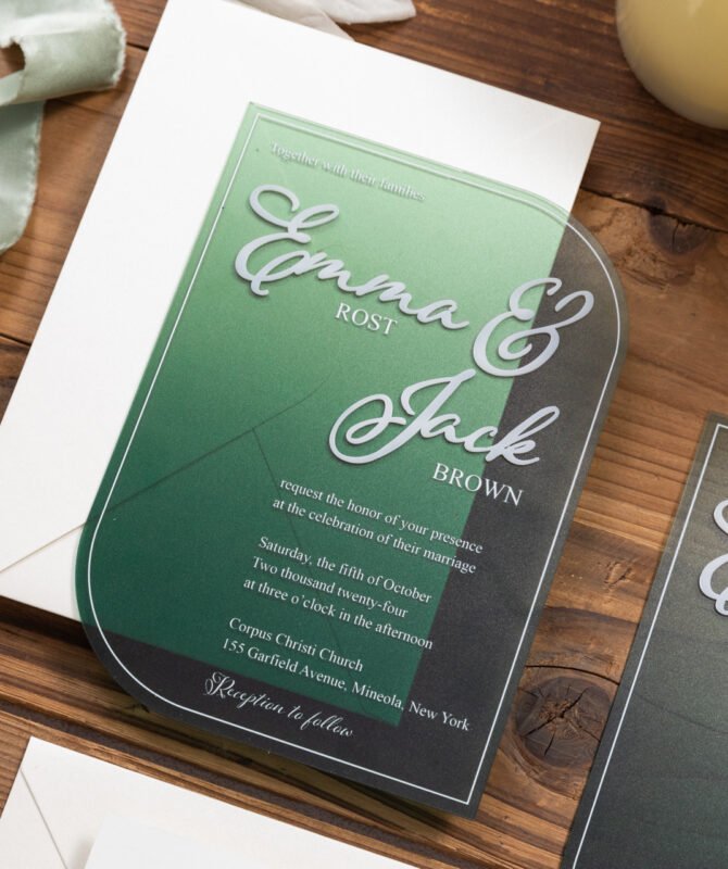 Emma Acrylic Invitations