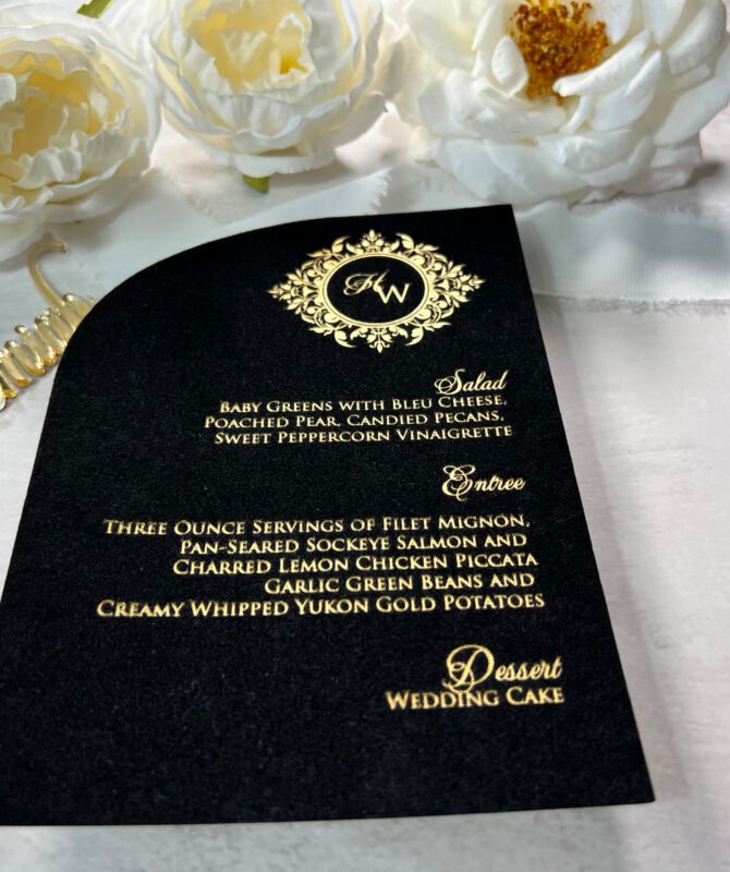 Tiffany Velvet Menus - Image 7