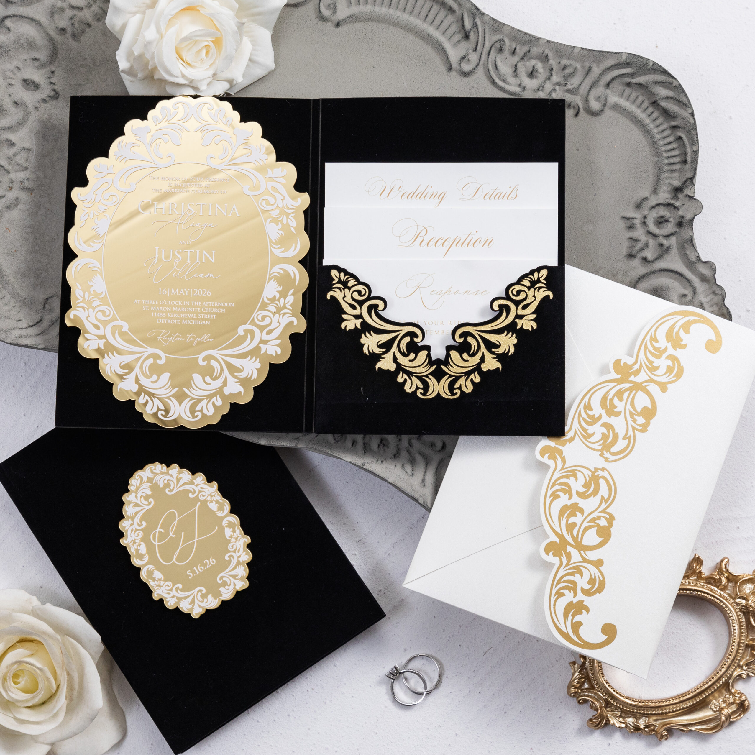 Ashley Bookfold Invitation