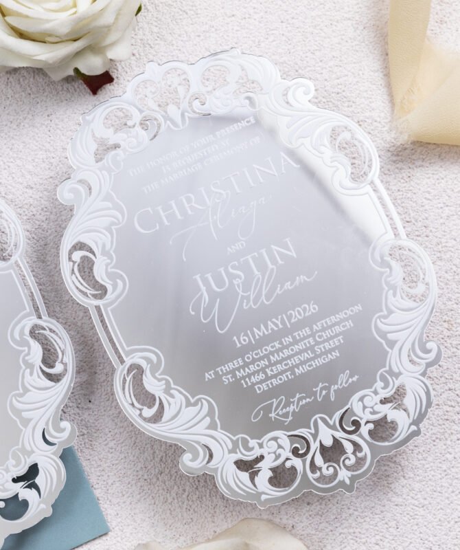 Victoria Acrylic Invitations