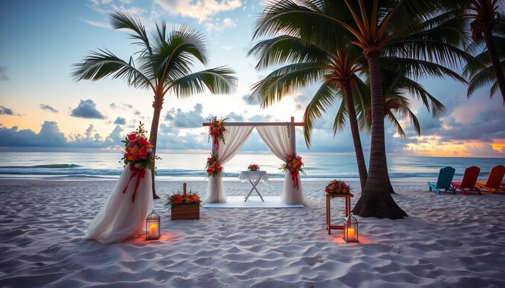 Beach destination wedding