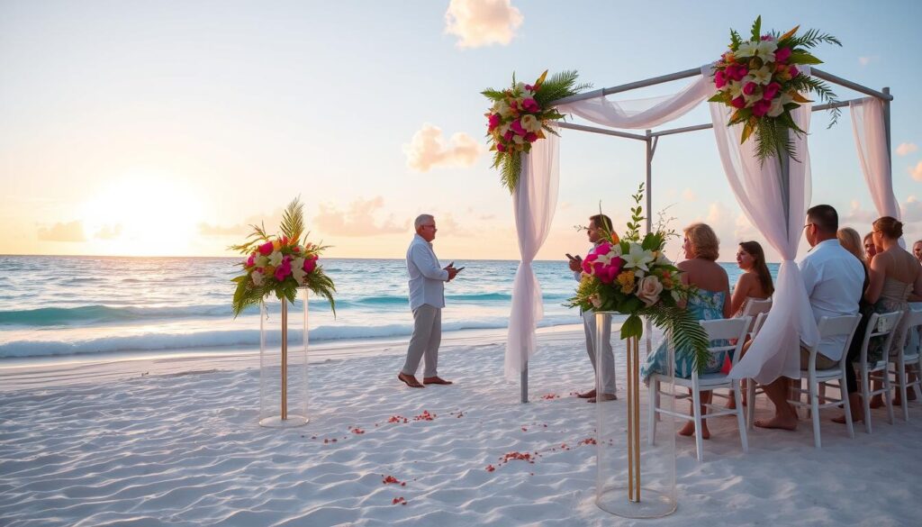 Cancun beach wedding