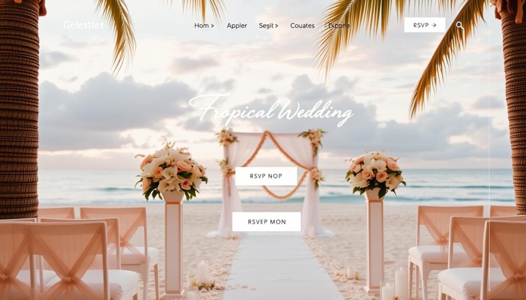 destination wedding website